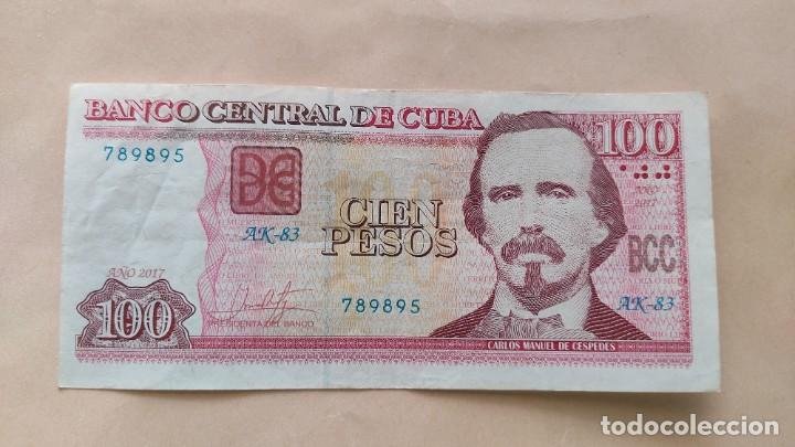 Billetes extranjeros: Cuba-100 pesos-2016 - Foto 1