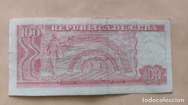 Billetes extranjeros: Cuba-100 pesos-2016 - Foto 2