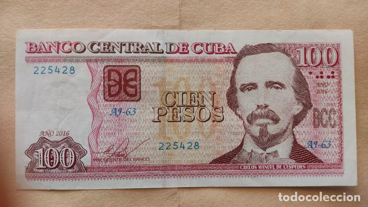 Billetes extranjeros: Cuba-100 pesos-2016 - Foto 1