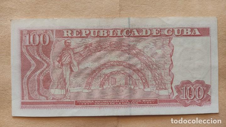Billetes extranjeros: Cuba-100 pesos-2016 - Foto 2
