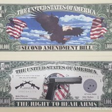 Billetes extranjeros: USA ESTADOS UNIDOS BILLETE FANTASIA ARMAS SIN CIRCULAR 1 MILLON DE DOLARES3. Lote 360365665