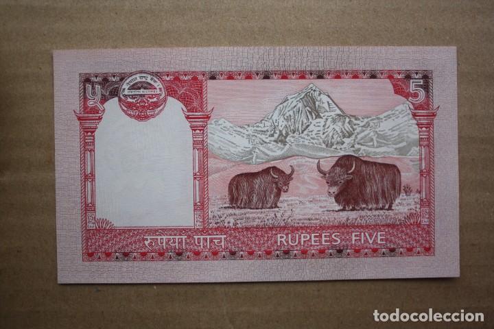 Billetes extranjeros: NEPAL - 5 RUPIAS 2017 SC - Foto 2