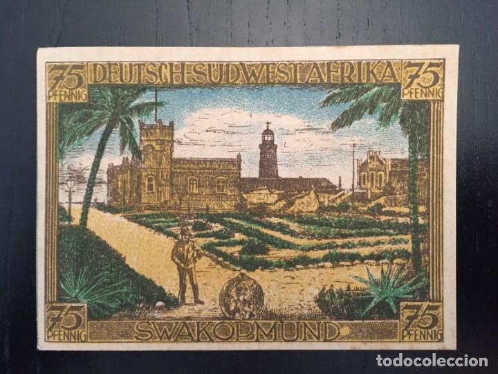 Billetes extranjeros: BILLETE 75 PFENNING DEUTSCH SUDWEST AFRIKA. 31-03-1922