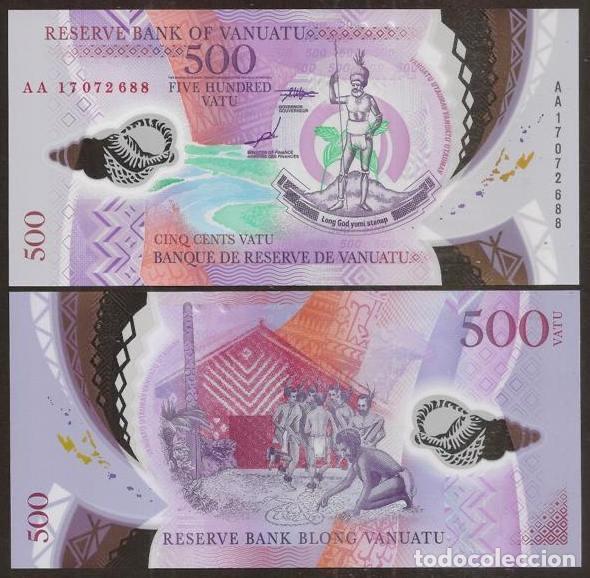 Billetes extranjeros: VANUATU. 500 vatu 2017. S/C. Polimero.
