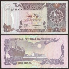 Billetes extranjeros: QATAR. 1 RIYAL (1996). PICK 14 B. S/C.. Lote 336416388
