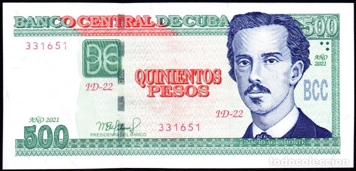 Billetes extranjeros: CUBA - 500 PESOS 2021 - SIN CIRCULAR - Foto 1