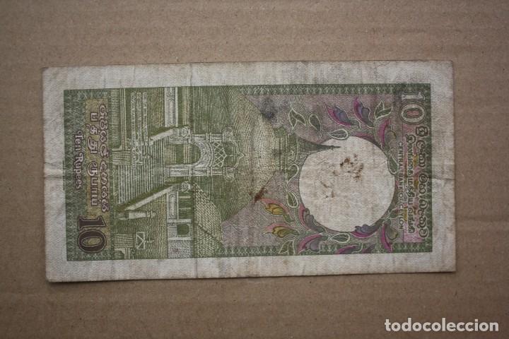 Billetes extranjeros: CEYLAN - 10 RUPIAS 1992 BC - Foto 2