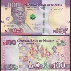 Billetes extranjeros: NIGERIA. CONMEMORATIVO 100 NAIRA 2019. S/C.. Lote 365303276