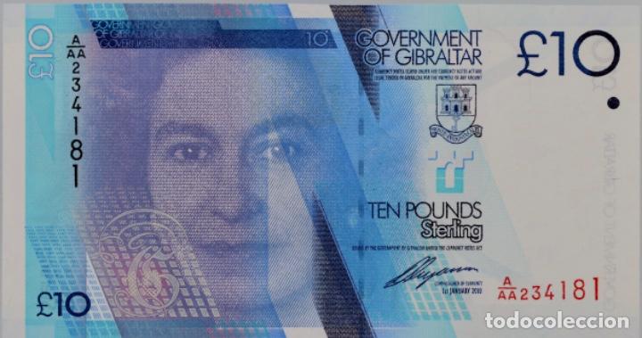 Billetes extranjeros: GIBRALTAR, 10&pound;, SIN CIRCULAR, 2010 - Foto 1