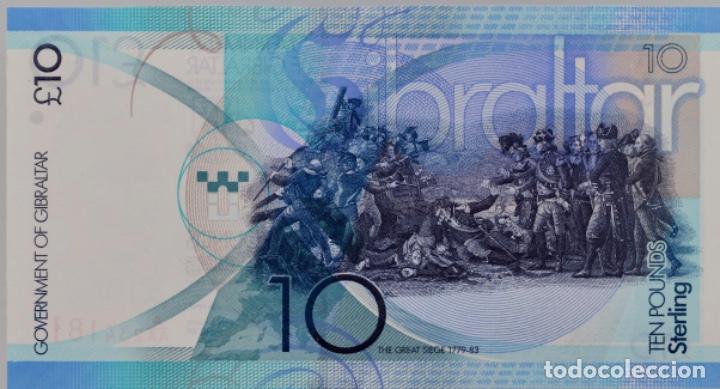 Billetes extranjeros: GIBRALTAR, 10&pound;, SIN CIRCULAR, 2010 - Foto 2