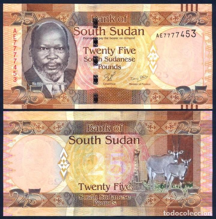 Billetes extranjeros: SUDAN DEL SUR 25 POUNDS 2011 Pick 8 SIN CIRCULAR - Foto 1