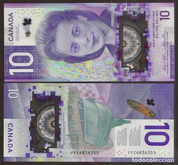 Billetes extranjeros: CANADA. 10 $ 2019. S/C. Ver nota.