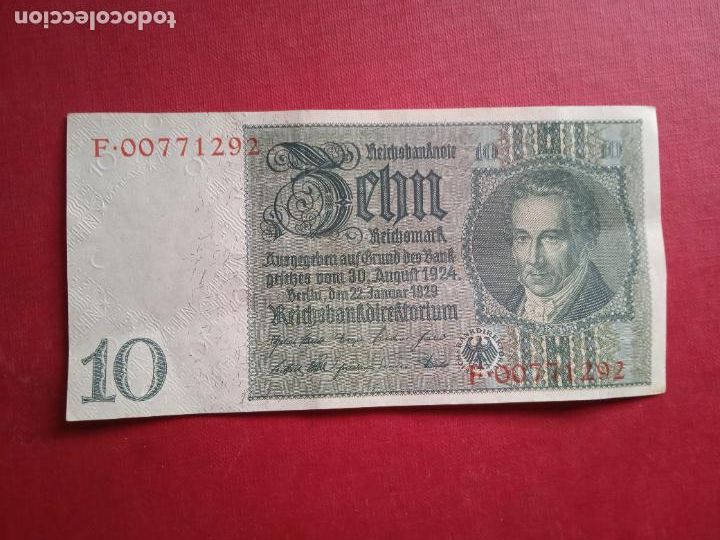 Billetes extranjeros: ALEMANIA. 10 MARCOS DE 1929 EBC+ - Foto 1