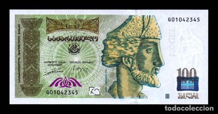 Billetes extranjeros: Georgia 100 Lari 2004 Pick 74a SC UNC - Foto 1