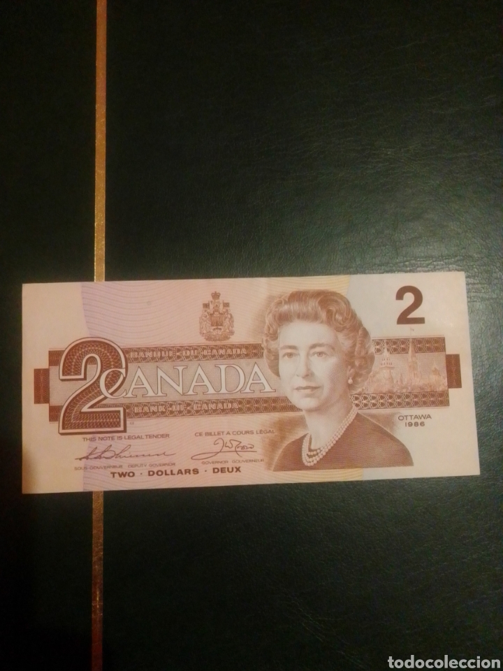 Billetes extranjeros: Dos dolares Canada 1986 - Foto 1