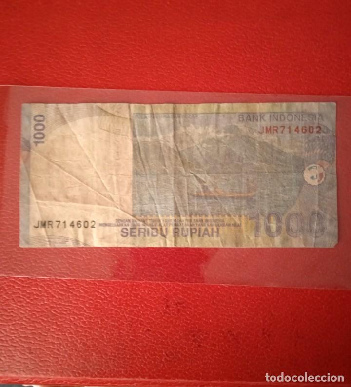 Billetes extranjeros: BILLETE INDONESIA 1000 RUPIAH A&Ntilde;O 2009. - Foto 2