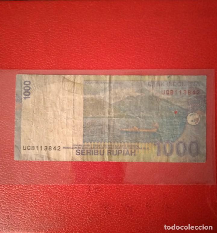 Billetes extranjeros: BILLETE INDONESIA 1000 RUPIAH A&Ntilde;O 2009. - Foto 2