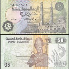 Banconote internazionali: EGIPTO 50 PIASTRAS 2017 PICK 76 SC / UNC. Lote 338669703