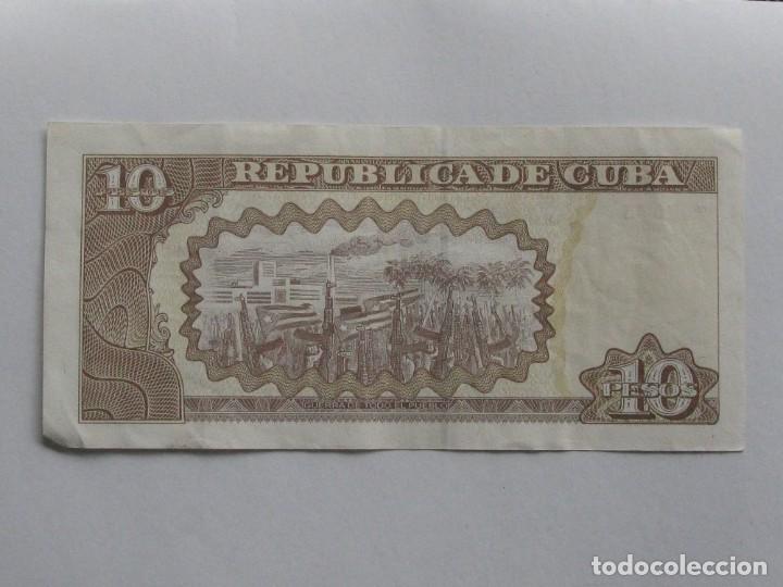 Billetes extranjeros: CUBA , 10 PESOS DEL 2015 , CIRCULADOS - Foto 2