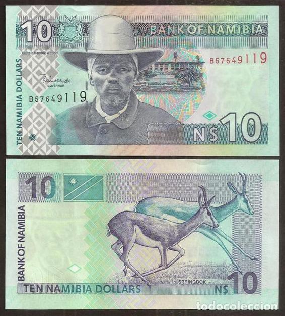 Internationale Banknoten: NAMIBIA. 10 dolares S/F. Pick 4 c. S/C