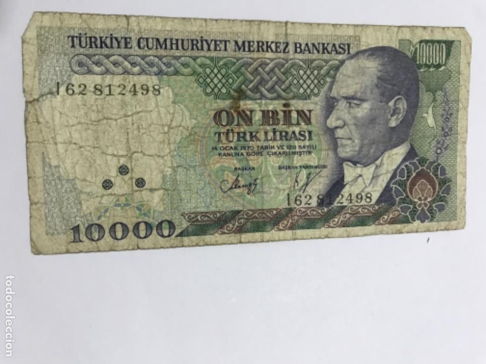 billete. turquía. diez mil 10000 turk lirasi. 1 Comprar Billetes