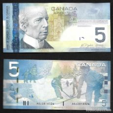 Billetes extranjeros: BILLETE DE CANADA 5 DOLARES 2006 EL QUE VES O PARECEDO. Lote 339693548