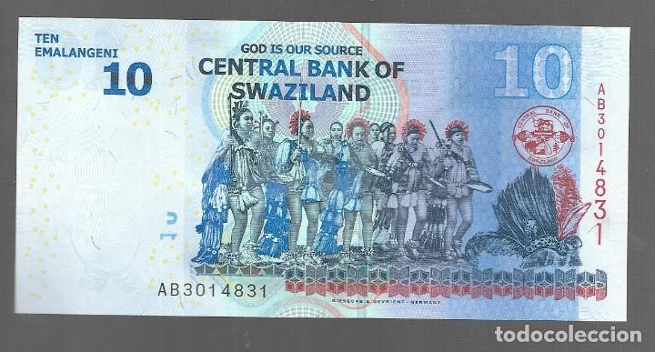 Billetes extranjeros: BILLETE DE SWAZILAND PLANCHA EL QUE VES - Foto 2