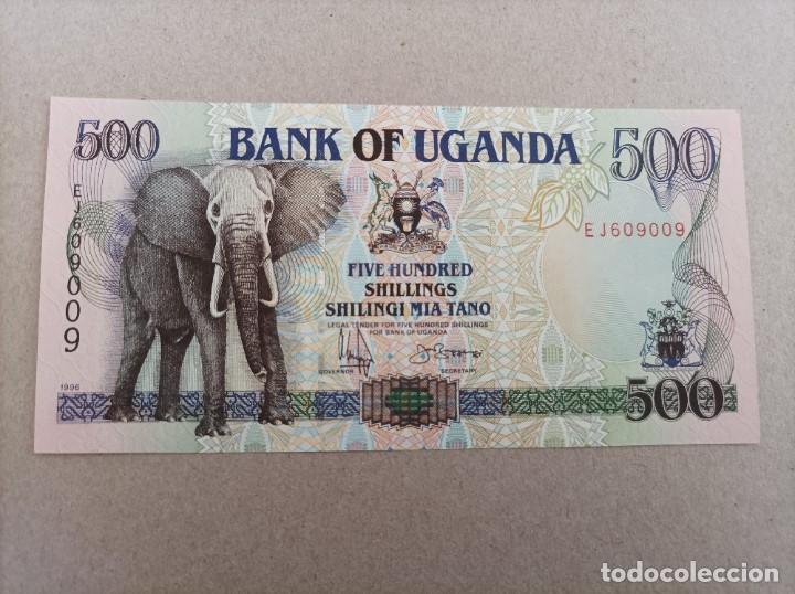 Billetes extranjeros: Billete de Uganda de 500 schiling, UNC - Foto 1