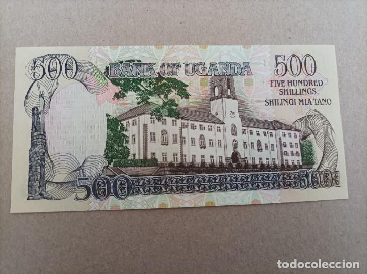 Billetes extranjeros: Billete de Uganda de 500 schiling, UNC - Foto 2