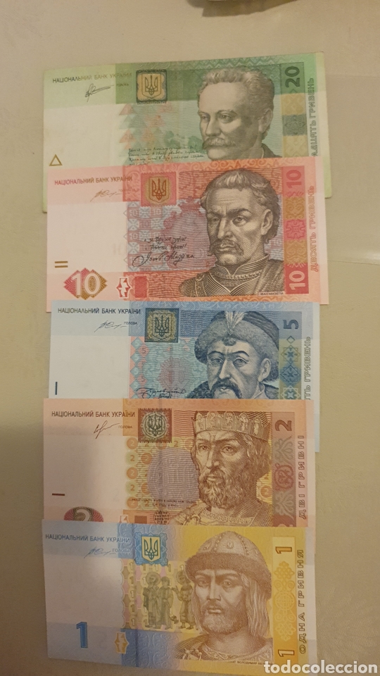 Billetes extranjeros: 5 billetes ucrania original % sin circular - Foto 1