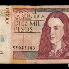 Billetes extranjeros: COLOMBIA 10000 PESOS 2003 PICK 453F BC F. Lote 340298333