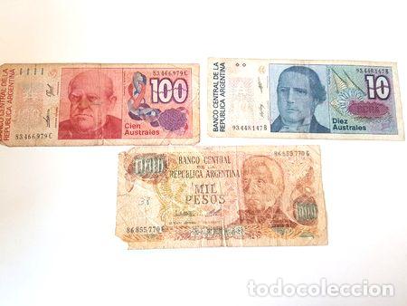 Billetes extranjeros: lote de billetes de argentina 2 - Foto 1
