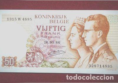 Notas Internacionais: billete 50 francos belgica 1966 pick 139 a3