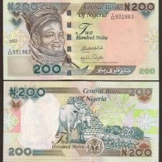Billetes extranjeros: NIGERIA. 200 NAIRA 2007. S/C.. Lote 353987858