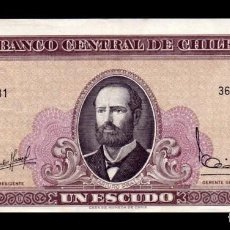 Billetes extranjeros: CHILE 1 ESCUDO ARTURO PRAT 1964 PICK 135AB (2) EBC XF. Lote 340706778
