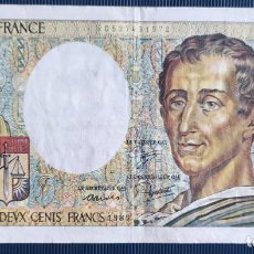 Billetes extranjeros: FRANCIA 200 FRANCOS 1985 PICK 155. Lote 341232248