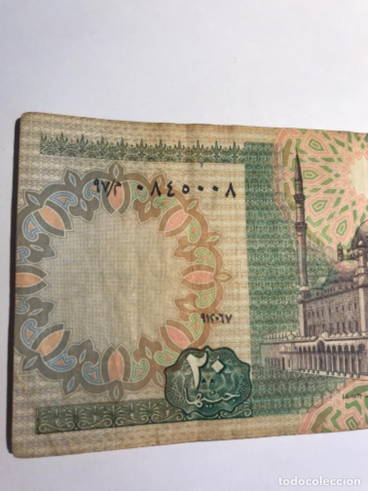 Billetes extranjeros: Billete. Egipto. Egypt. Twenty 20 pounds. BC - Foto 3