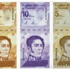 Billetes extranjeros: VENEZUELA SET 3 PCS 5, 10 Y 20 BOLIVARES DIGITALES 2021 (5, 10, 20 MILLONES) NEW UNC. Lote 341559148