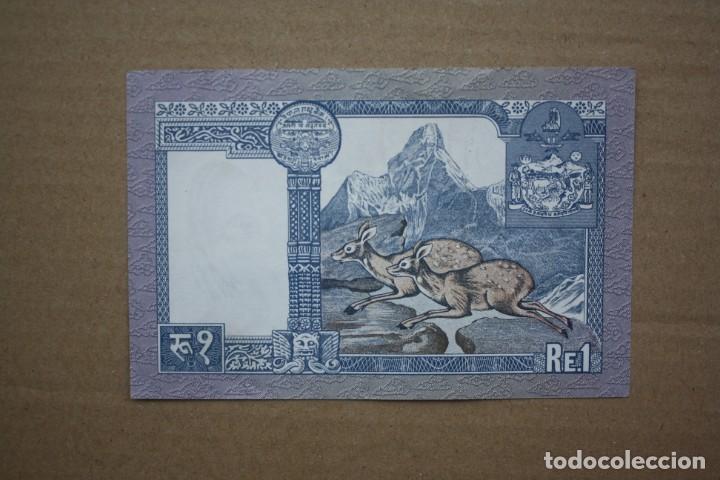 Billetes extranjeros: NEPAL - 1 RUPIA 1973 MBC - Foto 2