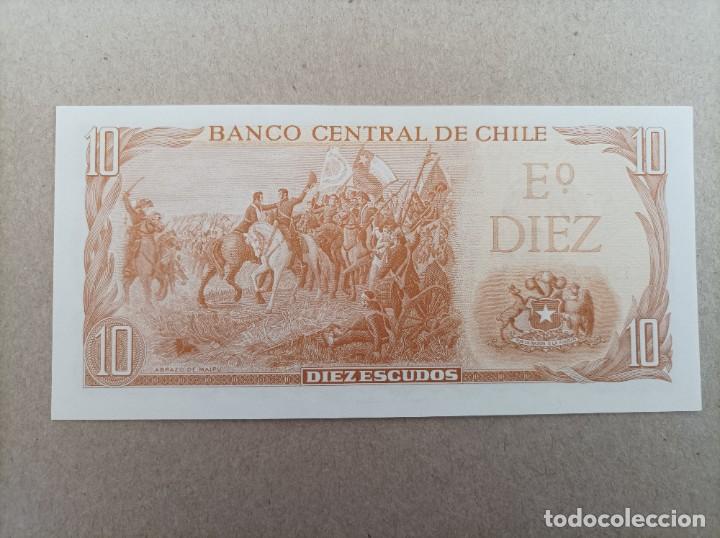 Billetes extranjeros: Billete de Chile de 10 escudos, UNC - Foto 2
