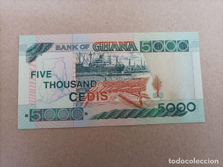 Billetes extranjeros: Billete de GHANA de 5000 cedis, a&ntilde;o 2006, UNC - Foto 2