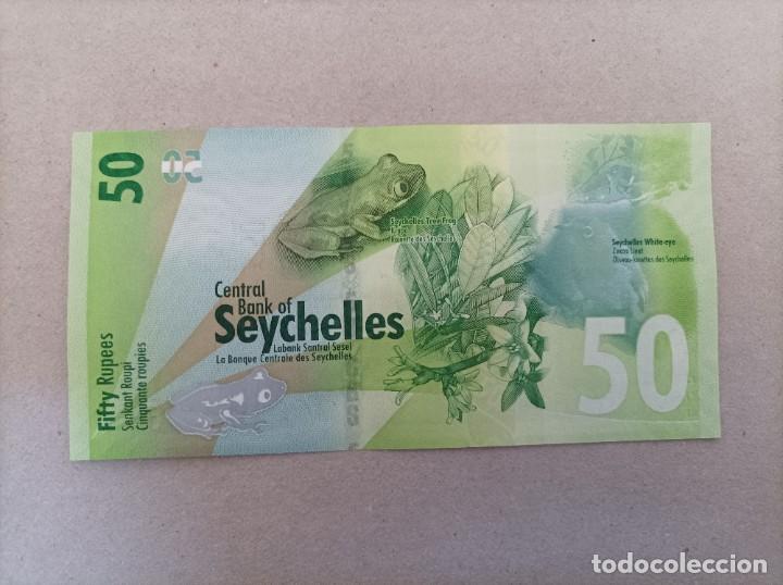 Billetes extranjeros: Billete de Seychelles de 50 rupees, a&ntilde;o 2016, UNC - Foto 1