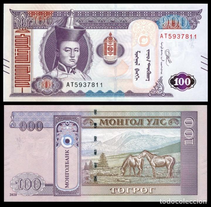 Billetes extranjeros: MONGOLIA 100 TUGRIK 2020 Pick 65d SIN CIRCULAR - Foto 1