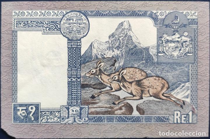 Billetes extranjeros: BILLETE NEPAL - RE.1 - SIN CIRCULAR - Foto 2