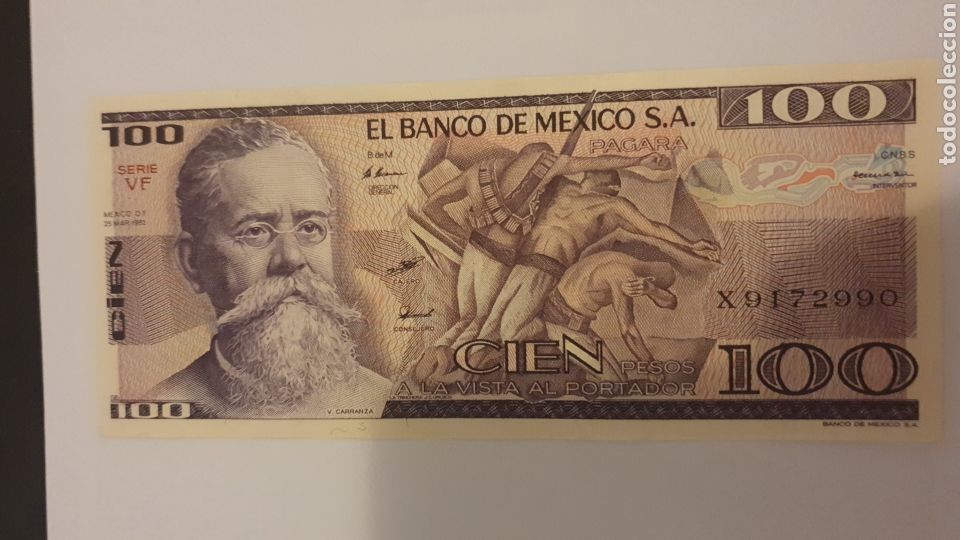 Billetes extranjeros: Billete mexico original %%% - Foto 1