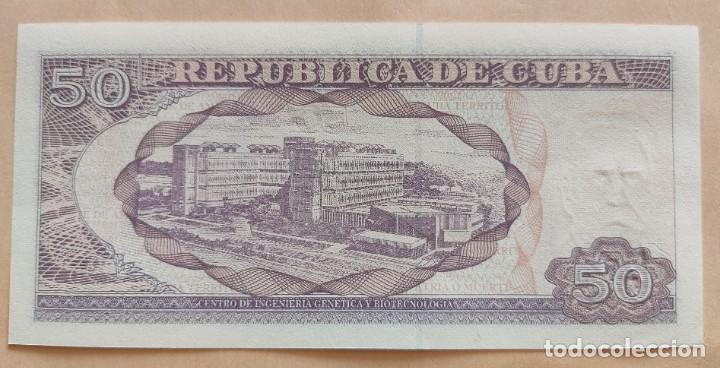 Billetes extranjeros: Cuba-50 pesos. - Foto 2