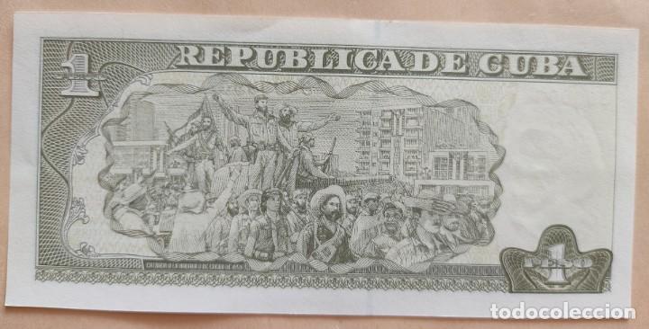 Billetes extranjeros: Cuba-1 peso-2016. - Foto 2