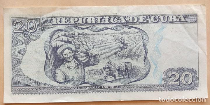 Billetes extranjeros: Cuba-20 pesos-2015 - Foto 2