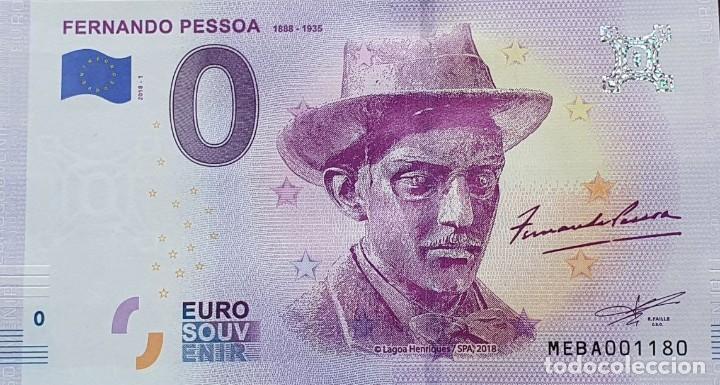Billets internationaux: BILLETE 0 Euro Souvenir 0 &euro; PORTUGAL: MEBA 2018-1 FERNANDO PESSOA - LISBOA