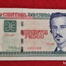 Billetes extranjeros: BILLETE CUBA 500 PESOS 2021 MBC ORIGINAL T588. Lote 345299153